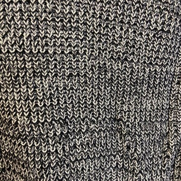 Abound Easy Stitch Ribbed Knit Mock Neck Sweater Rib Black‎ Marl NWT - Picture 7 of 9